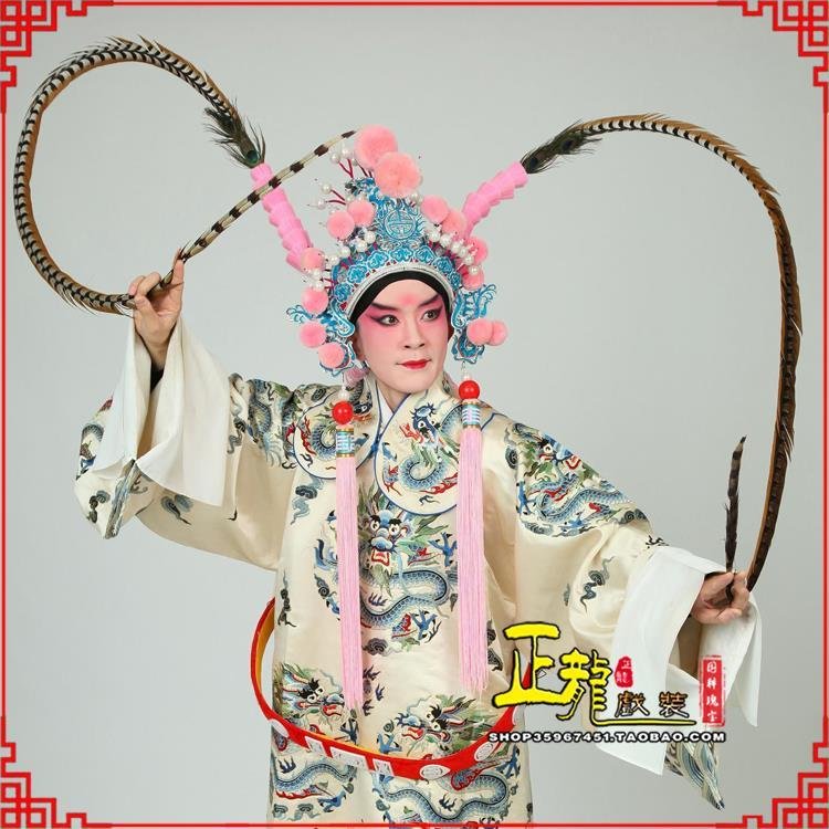 开福京剧戏曲道具用品舞台演出精品羽毛雉鸡毛 翎子