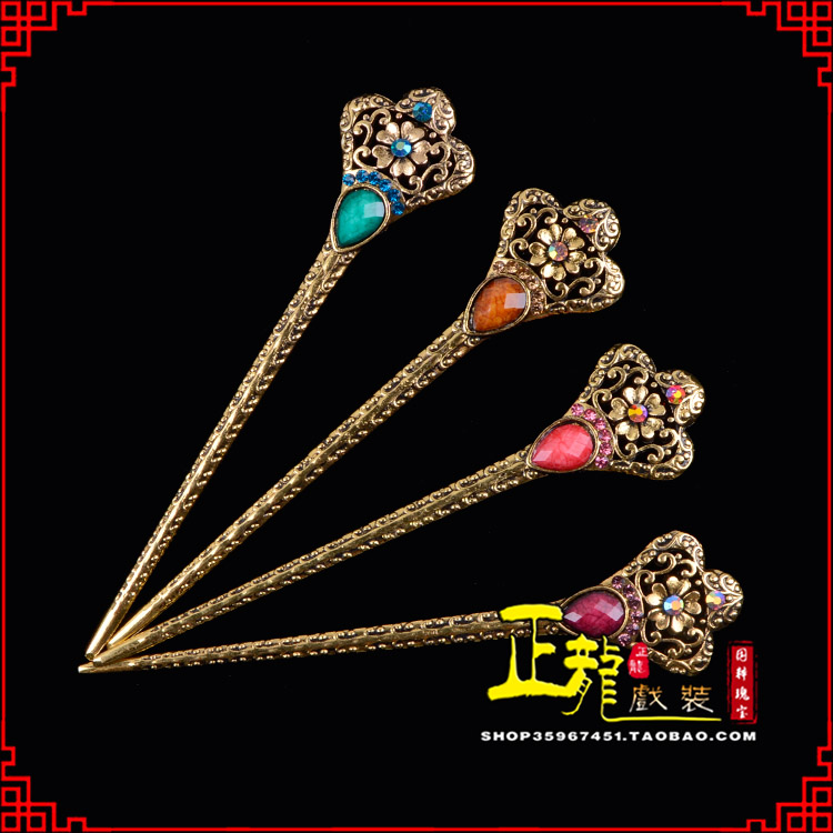 开福头饰老旦青衣员外夫人簪子 老旦发簪
