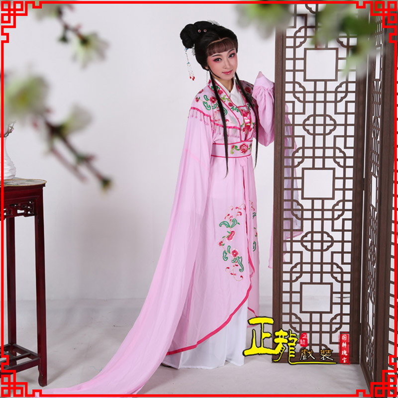 开福花旦黄梅戏服古装戏服水袖戏剧假云肩长披