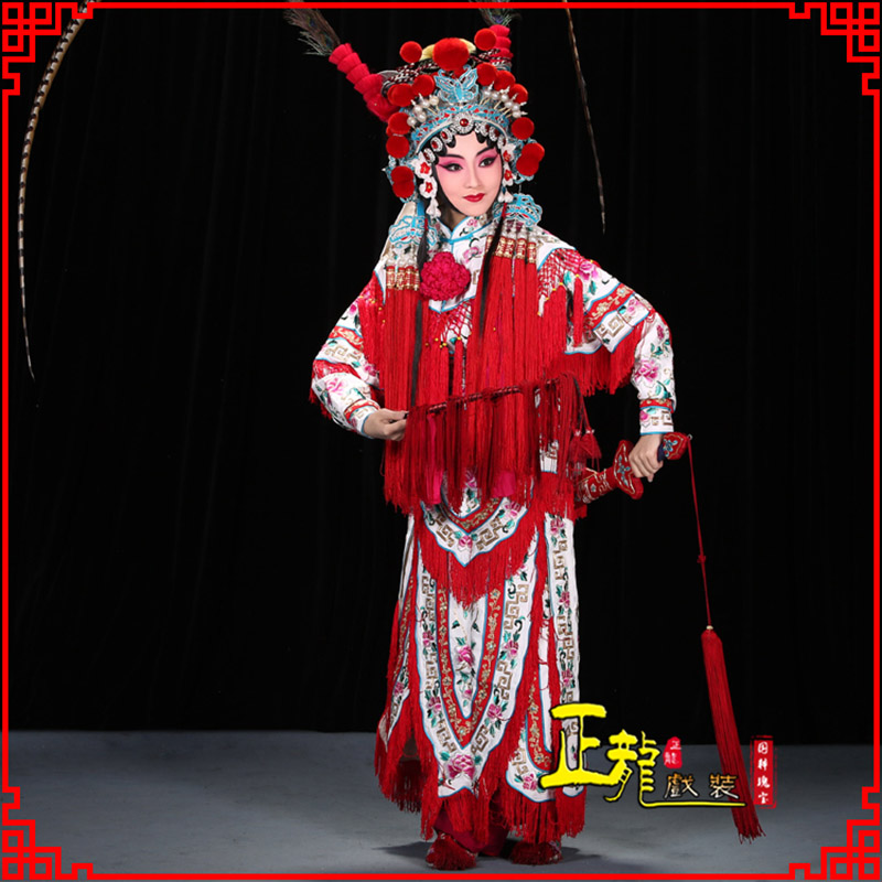 开福刀马旦改容战父 软绉镶边女改良靠